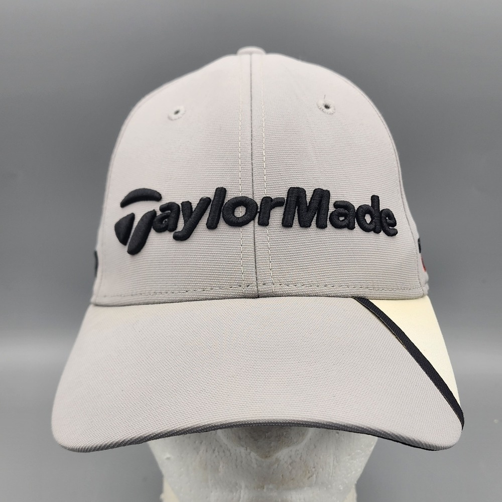 TaylorMade Golf Strapback Gray Hat SLDR Tour Preferred Logo Adjustable Cap